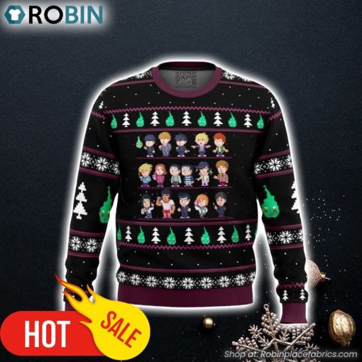 Mob Psycho 100 Sprites Ugly Christmas Sweater 3D For Men and Women