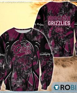 Montana Grizzlies Hunting Pattern All Over Print Sweatshirt Montana Grizzlies Hunting Pattern All Over Print Sweatshirt