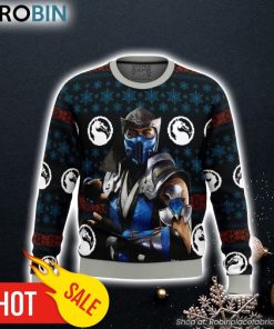 Mortal Kombat Sub Zero Ugly Christmas Sweater 3D For Men and Women