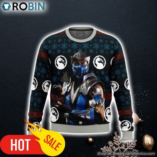 Mortal Kombat Sub Zero Ugly Christmas Sweater 3D For Men and Women