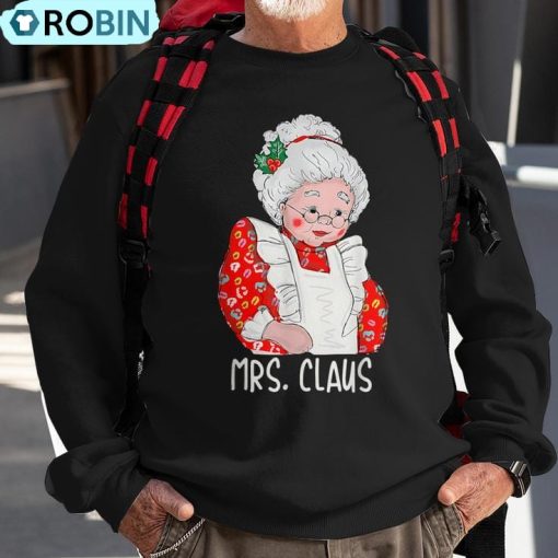 Mrs And Mr Santa Claus Couples Matching Christmas Pajamas Ugly Christmas Sweatshirt