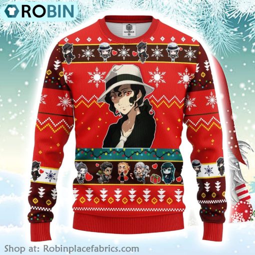 Muzan Kibutsuji Christmas Demon Slayer Anime Ugly Christmas Sweater