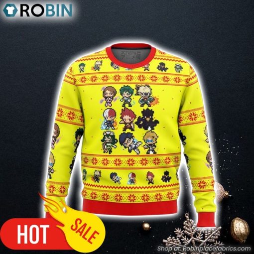 My Hero Academia Boku No Students Ugly Christmas Sweater 3D For Men and Women