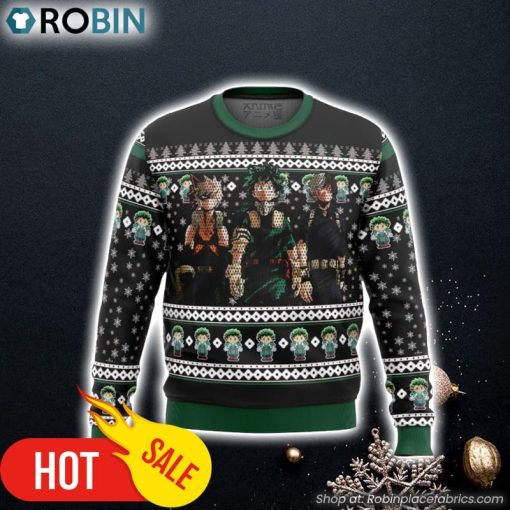 My Hero Academia top 3 Ugly Christmas Sweater 3D For Men and Women