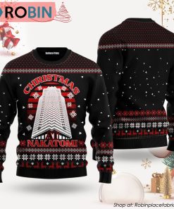 Nakatomi Plaza Black Ugly Christmas Sweater, Party 1988 Xmas Sweatshirt, Christmas Gift for Men & Women Nakatomi Plaza Black Ugly Christmas Sweater, Party 1988 Xmas Sweatshirt, Christmas Gift for Men & Women