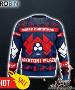 Nakatomi Plaza Die Hard Ugly Christmas Sweater 3D For Men and Women