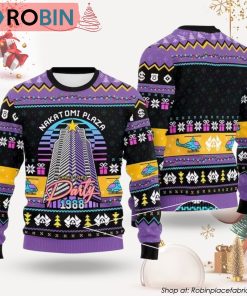 Nakatomi Plaza Purple Ugly Christmas Sweater, Party 1988 Xmas Sweatshirt, Christmas Gift for Men & Women Nakatomi Plaza Purple Ugly Christmas Sweater, Party 1988 Xmas Sweatshirt, Christmas Gift for Men & Women