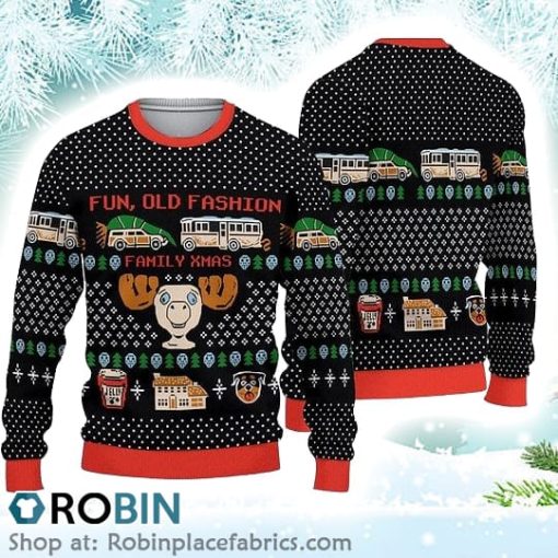 National Lampoons Christmas Vacation Christmas Ugly Sweater 3D Printed Clark Griswold