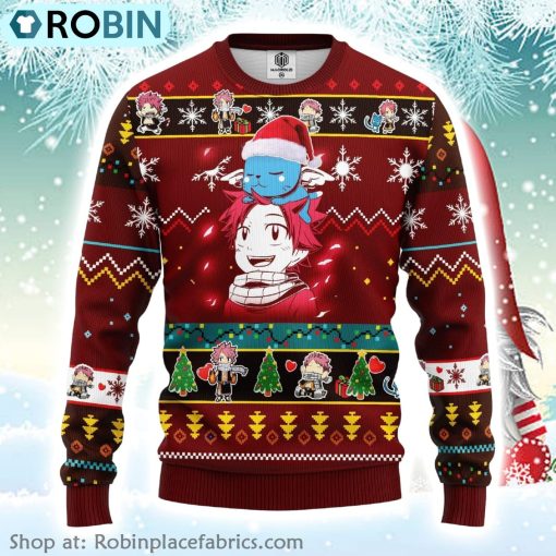 Natsu Fairy Tail Anime Ugly Christmas Sweater