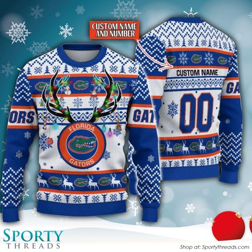 NCAA Florida Gators Reindeer Reindeer Ugly Christmas Sweater