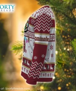 NCAA Florida State Seminoles Reindeer Ugly Christmas Sweater
