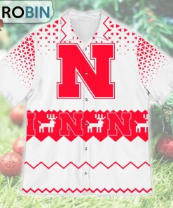 Nebraska Cornhuskers Ugly Christmas Design Short Sleeve Shirt