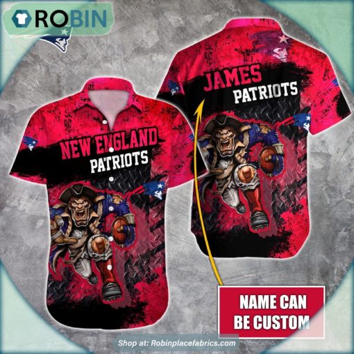 New England Patriots Mascot 3D Printed Summer Hawaiian Shirt