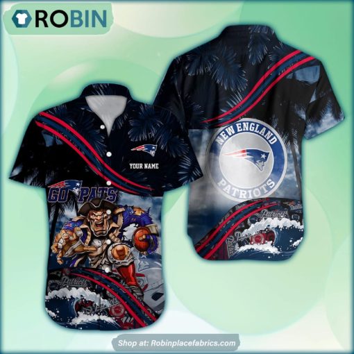 New England Patriots Mascot 3D Printed Summer Hawaiian Shirt Custom