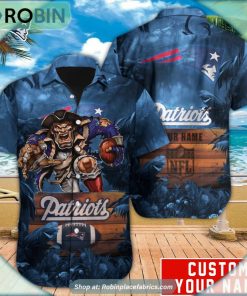 New England Patriots Mascot Football NFL Hawaiian Shirt