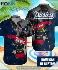 New England Patriots Tiki Man NFL Hawaiian Shirt