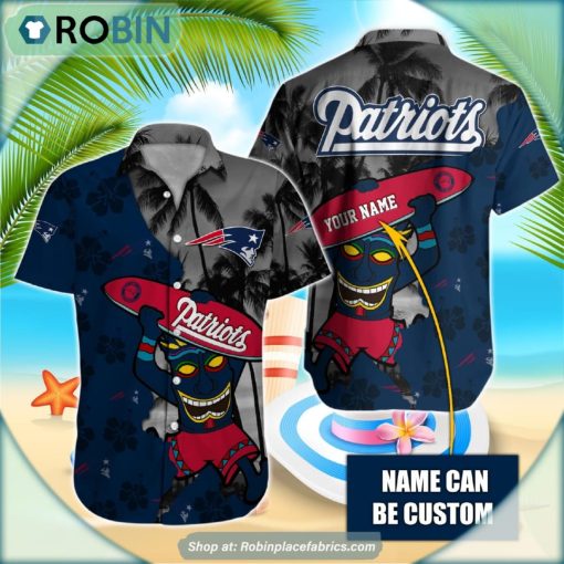 New England Patriots Tiki Man NFL Hawaiian Shirt