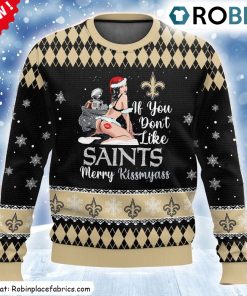 New Orleans Saints Kissmyass Ugly Sweater