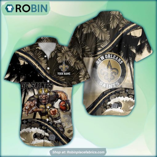 New Orleans Saints Mascot 3D Printed Summer Hawaiian Shirt Custom