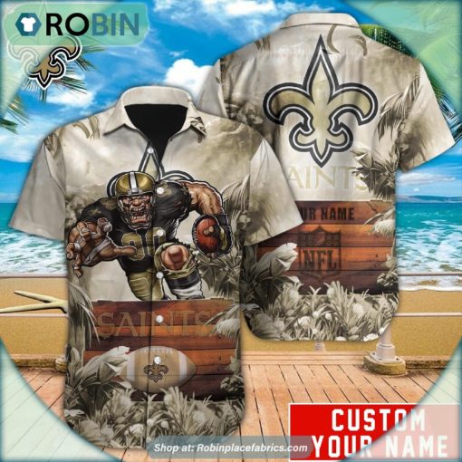 New Orleans Saints Mascot Football NFL Hawaiian Shirt