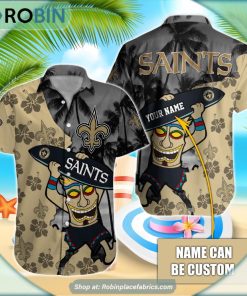 New Orleans Saints Tiki Man NFL Hawaiian Shirt