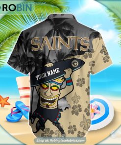 New Orleans Saints Tiki Man NFL Hawaiian Shirt New Orleans Saints Tiki Man NFL Hawaiian Shirt