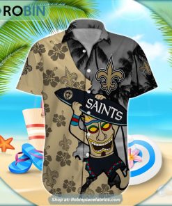 New Orleans Saints Tiki Man NFL Hawaiian Shirt