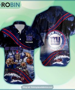 New York Giants Mascot 3D Printed Summer Hawaiian Shirt Custom