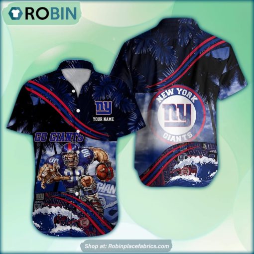 New York Giants Mascot 3D Printed Summer Hawaiian Shirt Custom
