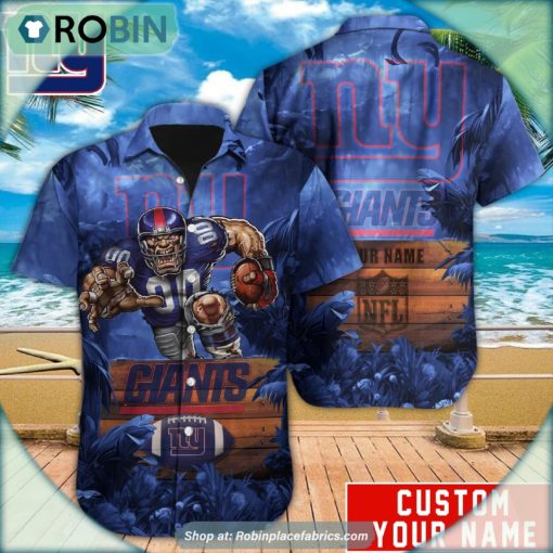 New York Giants Mascot Football NFL Hawaiian Shirt