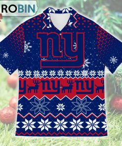 New York Giants Ugly Christmas Design Short Sleeve Shirt