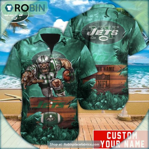 New York Jets Mascot Football NFL Hawaiian Shirt