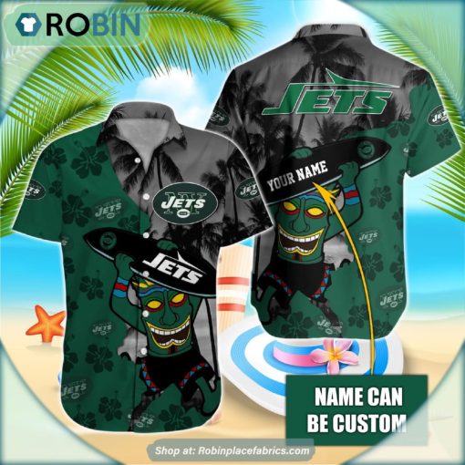 New York Jets Tiki Man NFL Hawaiian Shirt