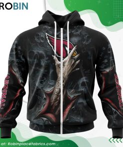 NFL Arizona Cardinals Horror Skull Art Design Hoodie NFL Arizona Cardinals Horror Skull Art Design Hoodie