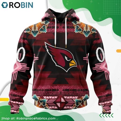 NFL Arizona Cardinals Native American Design Hoodie