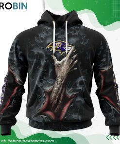 nfl-baltimore-ravens-horror-skull-art-design-hoodie-1