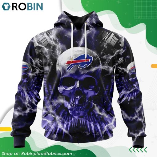 NFL Buffalo Bills Expendables Skull Design Hoodie