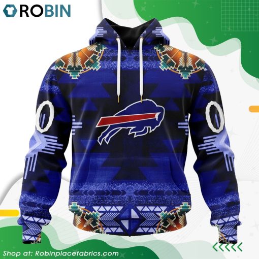 NFL Buffalo Bills Native American Design Hoodie