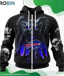 NFL Buffalo Bills Skull Art Design Hoodie NFL Buffalo Bills Skull Art Design Hoodie