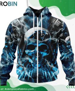 NFL Carolina Panthers Expendables Skull Design Hoodie NFL Carolina Panthers Expendables Skull Design Hoodie
