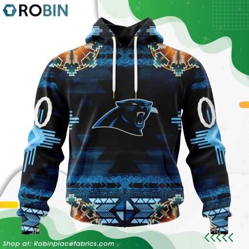 NFL Carolina Panthers Native American Design Hoodie