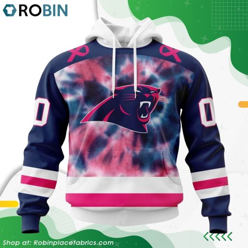 NFL Carolina Panthers Pink Fight Breast Cancer Hoodie