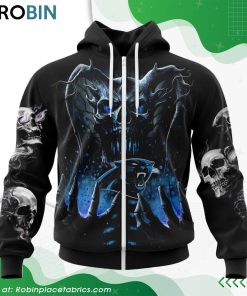NFL Carolina Panthers Skull Art Design Hoodie NFL Carolina Panthers Skull Art Design Hoodie