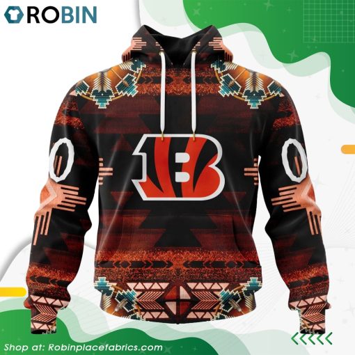 NFL Cincinnati Bengals Native American Design Hoodie