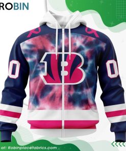NFL Cincinnati Bengals Pink Fight Breast Cancer Hoodie