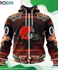 NFL Cleveland Browns Native American Design Hoodie