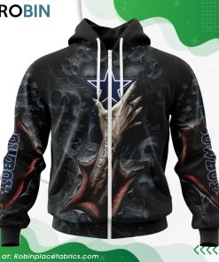 NFL Dallas Cowboys Horror Skull Art Design Hoodie NFL Dallas Cowboys Horror Skull Art Design Hoodie