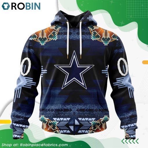 NFL Dallas Cowboys Native American Design Hoodie