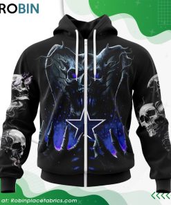 NFL Dallas Cowboys Skull Art Design Hoodie