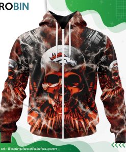 NFL Denver Broncos Expendables Skull Design Hoodie